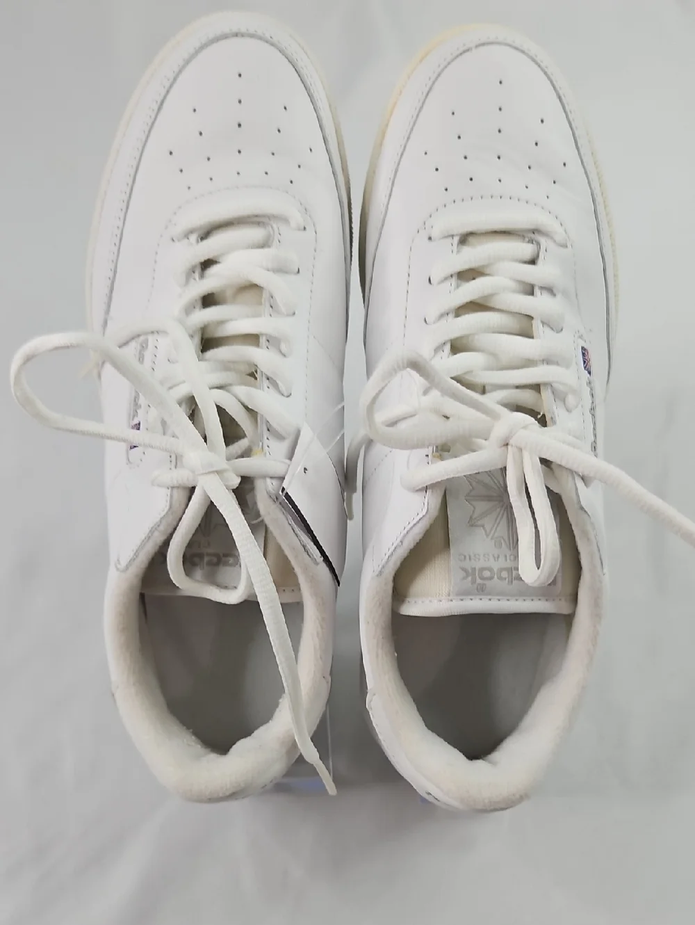 Reebok Club C Double Geo White Sneakers Women’s Size 8 NWT